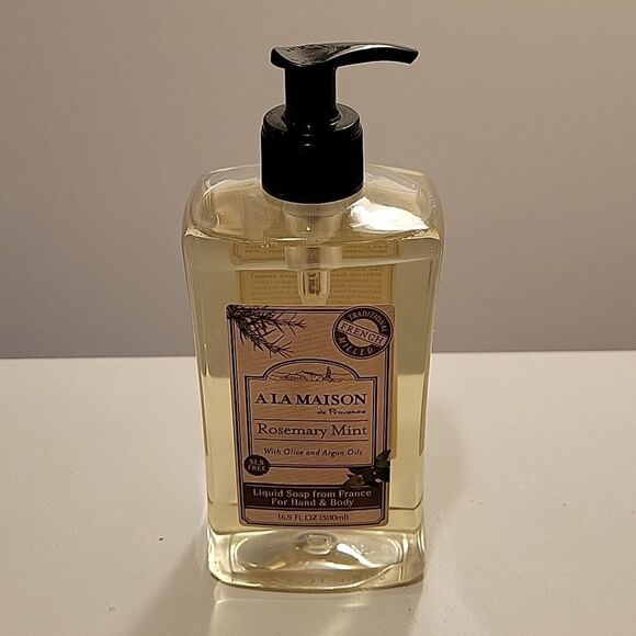 Rosemary Mint Liquid Hand Soap - Triple French Milled Natural Moisturizing - Picture 3 of 11